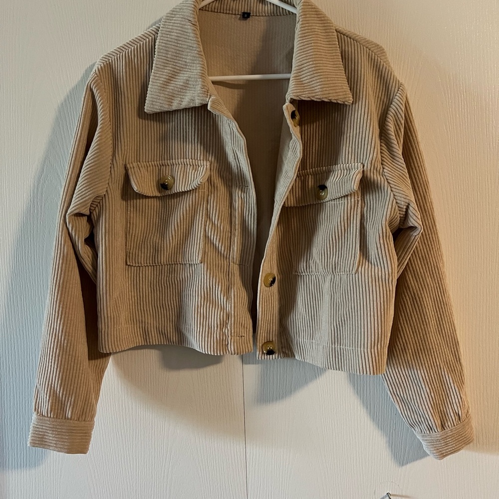 Tan Corduroy Women's Jacket